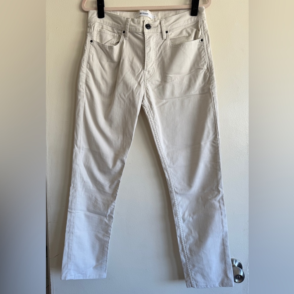 Hudson Jeans Men's Cream Straight Jeans